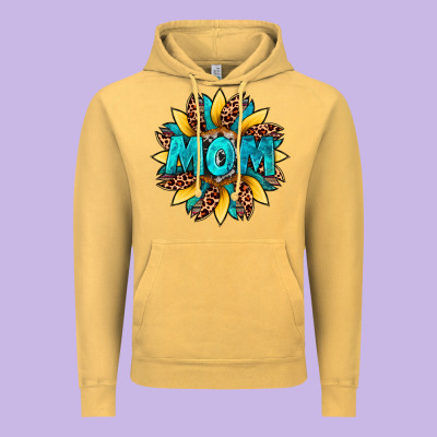 Sunflower Mom Leopard Vintage Hoodie Designed By Artiststas