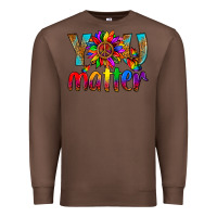 Chestnut LGBTQ+ you matter with leopard Premium Sweatshirt - NancyCooperArtShop