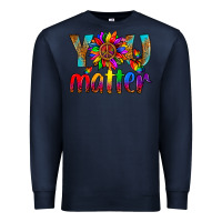 Navy LGBTQ+ you matter with leopard Premium Sweatshirt - NancyCooperArtShop