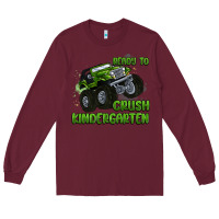 Burgundy ready to crush kindergarten Long Sleeve Tee - MaliasSmallBusiness