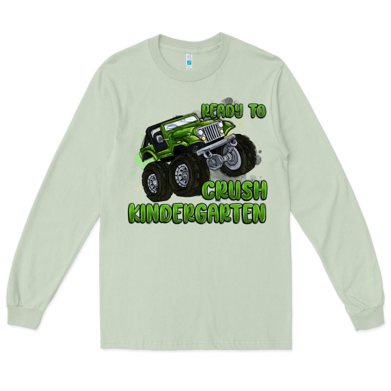 Ready To Crush Kindergarten Long Sleeve Tee by MaliasSmallBusiness | Teevron