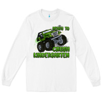 White ready to crush kindergarten Long Sleeve Tee - MaliasSmallBusiness