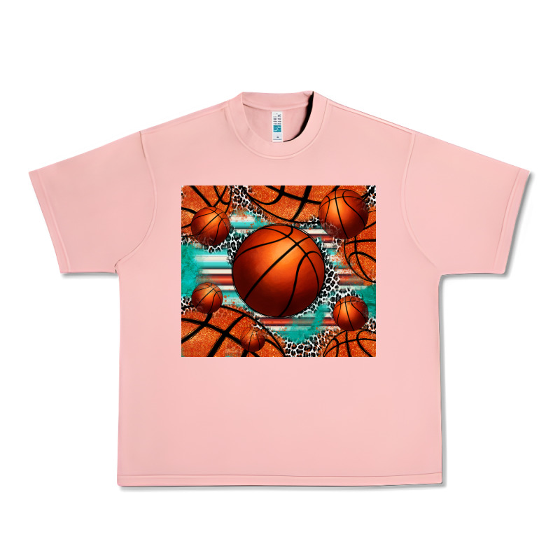 Basketball Leopard Serape Tumbler Urban Heavy Tee by Jasminsmagicworld | Teevron
