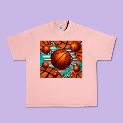 Basketball Leopard Serape Tumbler Urban Heavy Tee Designed By Jasminsmagicworld