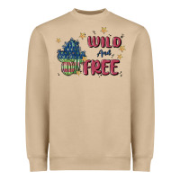 Mushroom wild and free Heavyweight Sweatshirt - MaliasSmallBusiness