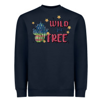 Navy wild and free Heavyweight Sweatshirt - MaliasSmallBusiness