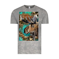 Cloud Rock Western Camo Moose Vintage Tee - LillyAllenDesigns
