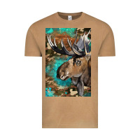 Vintage Camel Western Camo Moose Vintage Tee - LillyAllenDesigns