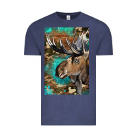 Vintage Denim Western Camo Moose Vintage Tee - LillyAllenDesigns