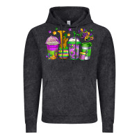 Vintage Black mardi gras coffee cups Vintage Hoodie - Jasminsmagicworld