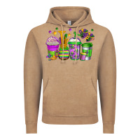 Vintage Coffee mardi gras coffee cups Vintage Hoodie - Jasminsmagicworld