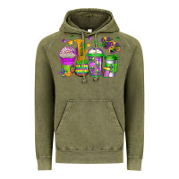 Vintage Olive mardi gras coffee cups Vintage Hoodie - Jasminsmagicworld