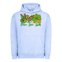 Pigment Grape Ice St. Patrick's Day Peace love luck Urban Hoodie - OliviaCreatesArt