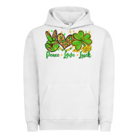 Pigment Lunar Rock St. Patrick's Day Peace love luck Urban Hoodie - OliviaCreatesArt