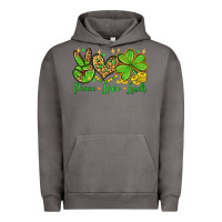 Pigment Tornado St. Patrick's Day Peace love luck Urban Hoodie - OliviaCreatesArt