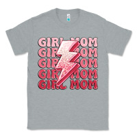 Heather Grey girl mom Classic Tee - MaliasSmallBusiness