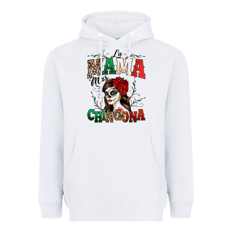 La Mama Mas Chingona Heavyweight Hoodie by texasbilliewilder | Teevron