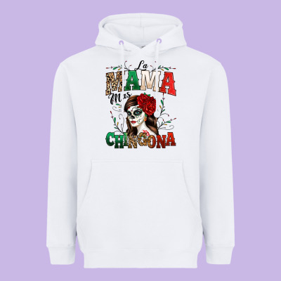La Mama Mas Chingona Heavyweight Hoodie Designed By Texasbilliewilder