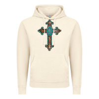 Vintage Artic turquoise cross Vintage Hoodie - AdoDesignShop