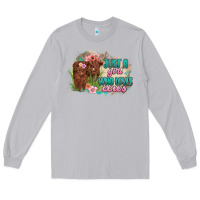 Moon Dust just a girl who loves cows Long Sleeve Tee - MaliasSmallBusiness