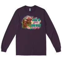 Plum just a girl who loves cows Long Sleeve Tee - MaliasSmallBusiness
