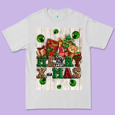 Merry Xmas Premium Tee Designed By Adodesignshop