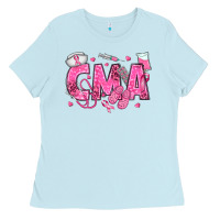 Baby Blue breast cancer cma Ladies Tee - texasbilliewilder