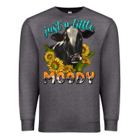 Charcoal Heather Just a Little Moody Premium Sweatshirt - texasbilliewilder