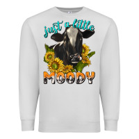 Dove Grey Just a Little Moody Premium Sweatshirt - texasbilliewilder