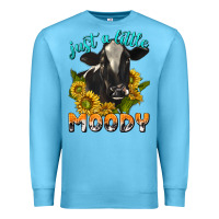 Ocean Blue Just a Little Moody Premium Sweatshirt - texasbilliewilder