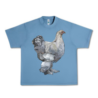 Pebble Blue Brahma Chicken Urban Heavy Tee - LillyAllenDesigns
