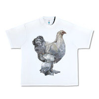 White Brahma Chicken Urban Heavy Tee - LillyAllenDesigns