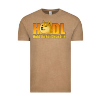 Vintage Coffee hodl hold on for dear life dogecoin Vintage Tee - Jasminsmagicworld