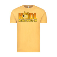 Vintage Mustard hodl hold on for dear life dogecoin Vintage Tee - Jasminsmagicworld