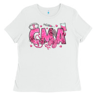 White breast cancer cma Ladies Tee - texasbilliewilder