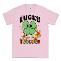 Bubblegum Pink lucky teacher Classic Tee - MaliasSmallBusiness