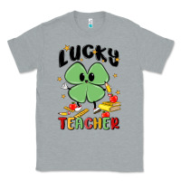Heather Grey lucky teacher Classic Tee - MaliasSmallBusiness