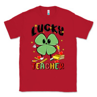 Red lucky teacher Classic Tee - MaliasSmallBusiness