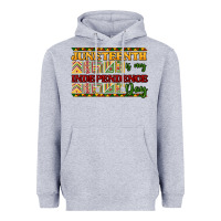 Heather Grey juneteenth is my independence day Heavyweight Hoodie - NancyCooperArtShop