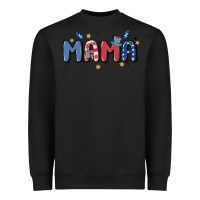 Black 4th july mama Heavyweight Sweatshirt - MaliasSmallBusiness