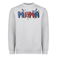 Heather Grey 4th july mama Heavyweight Sweatshirt - MaliasSmallBusiness