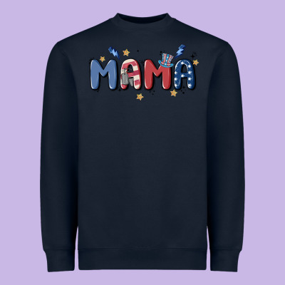 4th July Mama Heavyweight Sweatshirt Designed By Maliassmallbusiness