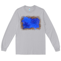 Moon Dust gemstone blue leopard background Long Sleeve Tee - JahusDesignShop