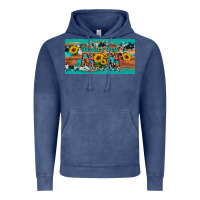 Vintage Denim world's best mom sunflower license plate Vintage Hoodie - Artiststas