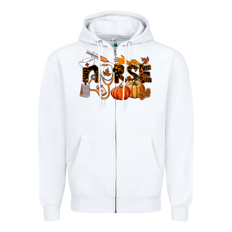 Fall Nurse Zipper Hoodie by LillyAllenDesigns | Teevron