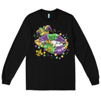 Black mardi gras lips Long Sleeve Tee - MaliasSmallBusiness