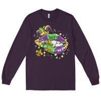 Plum mardi gras lips Long Sleeve Tee - MaliasSmallBusiness