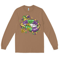 Toasted Coconut mardi gras lips Long Sleeve Tee - MaliasSmallBusiness