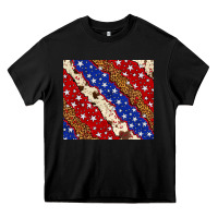 Black 4th of July USA flag leopard cowhide 20oz tumbler Heavy Core Tee - Neo Western