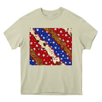 Mossy 4th of July USA flag leopard cowhide 20oz tumbler Heavy Core Tee - Neo Western